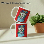 Child of God 11oz white personalised mug featuring a girl with rainbow coloured hair with encouraging and uplifting words surrounding her – AllThingsGoode