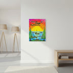 Poster with a sunrise design with Malachi 4:2, "The sun of righteousness will rise with healing in its rays."