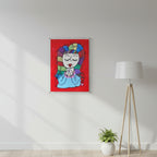 Child of God 12x16 poster featuring a girl with rainbow coloured hair and encouraging words surrounding her – AllThingsGoode