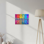 Rainbow Reflections 12x16 personalised poster featuring the colours of the rainbow with trees and stars – AllThingsGoode