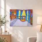 God's Plan 12x16 personalise poster featuring a room with Jesus and me sitting and painting together – AllThingsGoode