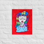 Child of God 16x20 poster featuring a girl with rainbow coloured hair and encouraging words surrounding her – AllThingsGoode