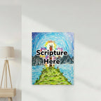 The Glorious Cross 16x20 poster featuring the glorious cross of Jesus with radiant light, brighting it's surroundings – AllThingsGoode