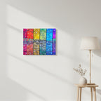Rainbow Reflections 16x20 personalised poster featuring the colours of the rainbow with trees and stars – AllThingsGoode