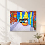God's Plan 16x20 personalise poster featuring a room with Jesus and me sitting and painting together – AllThingsGoode