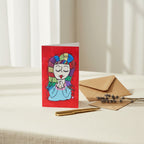 Child of God 4x6 greeting card with a rainbow haired girl with encouraging words around her – AllThingsGoode