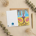 Life Over Death 4x6 greeting card featuring the tree of life and the tree of the knowledge of good and evil – AllThingsGoode