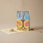 Life Over Death 5x7 greeting card featuring the tree of life and the tree of the knowledge of good and evil – AllThingsGoode