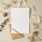 White envelope on a white background