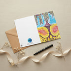 Life Over Death 5x7 greeting card featuring the tree of life and the tree of the knowledge of good and evil – AllThingsGoode
