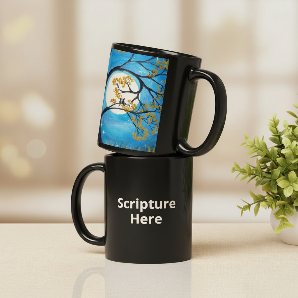 Two Cats In A Tree | Personalised Mug