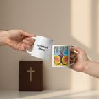 Life Over Death 11oz white personalised mug featuring the tree of life and the tree of the knowledge of good and evil – AllThingsGoode